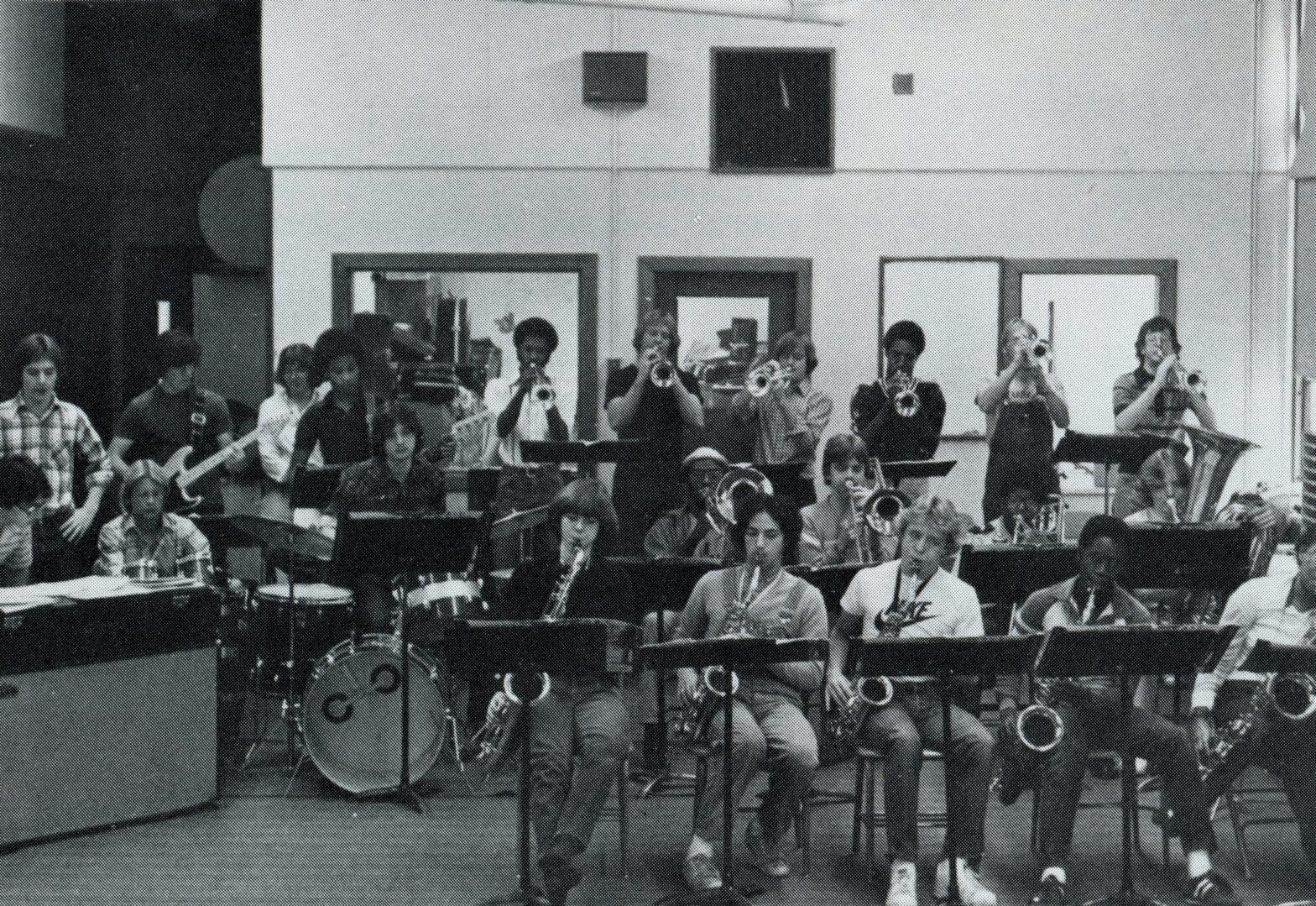 East High School Jazz Band 1981 with Ron Miles scaled 2
