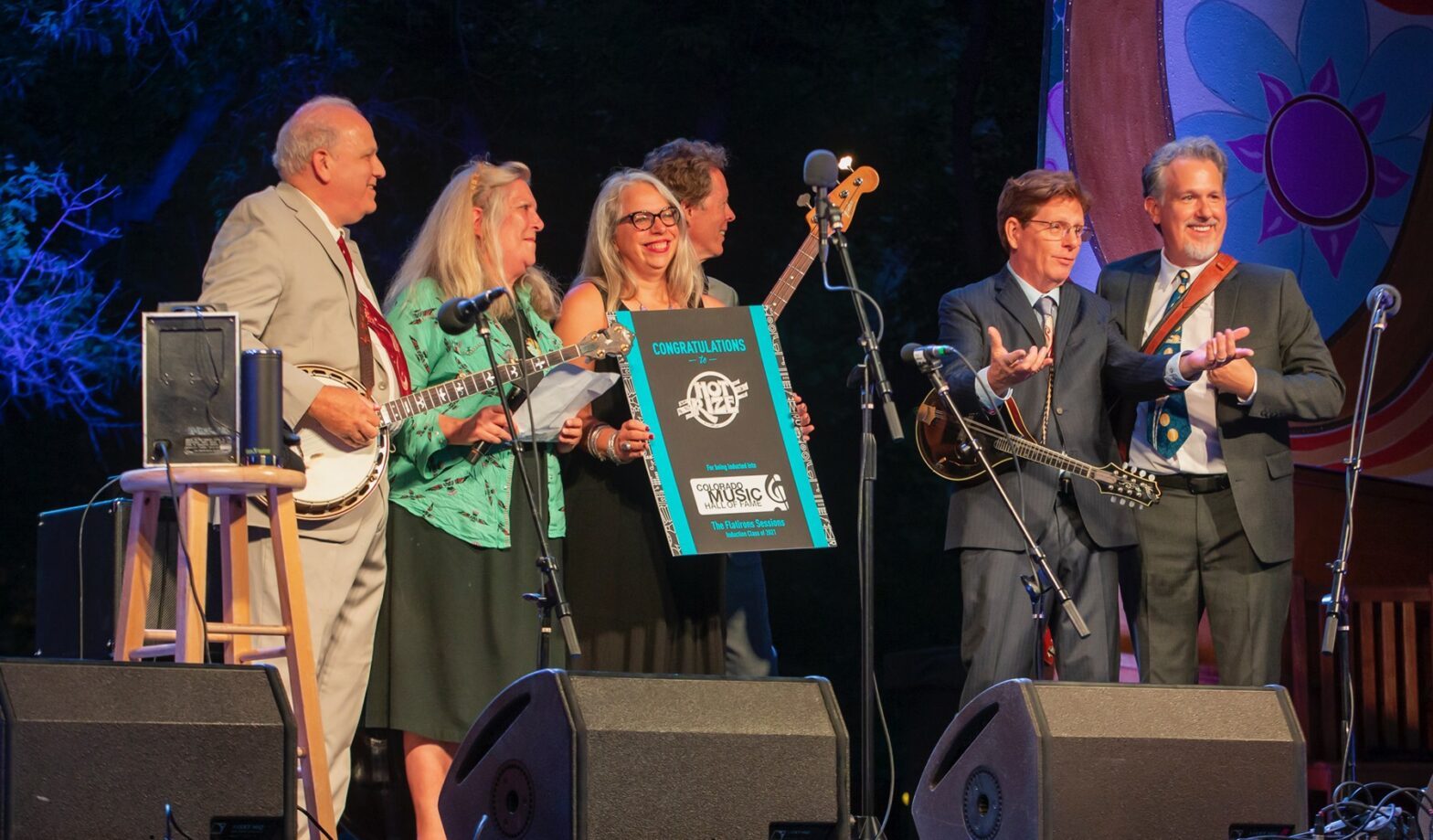 Featured image for post: Hot Rize Inducted into Colorado Music Hall of Fame at 50th Annual RockyGrass!